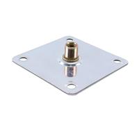Riven 15Pcs M8 Brad Hole t Nut, 70mm Square Base Weld Nuts Flange Insert Female Thread for Wood Furniture