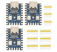 Riven 3 Pcs RP2040-Zero Microcontroller Board PICO Development Board Dual Core ARM Cortex M0+ Processor 2MB Flash