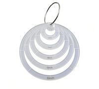 Riven 6 Pcs Quilting Stencil, Sewing Templates Set, for Quilting, Clothing, and Craft Projects (Circle)