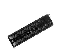 Riven 8" Dovetail Bridge Plate Quick Rlease Tripod Base Plate, with 1/4"-20 & 3/8"-16 Threaded Holes, Suitable for BMPCC4K6K, A7S3JTZ