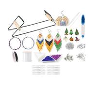 Riven Beading Loom Machine, with Beads, Wooden Bead Weaving Bead Kit, Suitable for Bracelets, Necklaces, Belts, Bangles