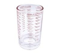 RIVEN Glass Measuring Cup with Scales,Italian Espresso Cup 120ml for Kitchen Bar Vodka Cocktail Tequila