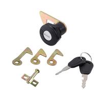 Riven Scooter Storage Trunk Lock Replacement for Electric Motorcycle Trunk Latch Lock Cylinder with Key Include 4 Size Replacable Hooks
