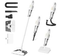 Rivenex 5-in-1 Cordless Handheld Vacuum Cleaner, 14500Pa Vacuum with Detachable WaterTank, Multi Attachments Portable Lightweight Cordless for Home Car Bed Mattress Floor Cleaning (White)