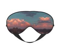 River and The Great Sky Print Satin Sleep Mask & Eye Mask | Deep Dream Sleep Masks for Women & Men | Soft Sleeping Eye Mask to Nourish Skin
