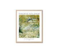 River Bank In Springtime Green Framed Print (H)53Cm X (W)43Cm