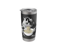 River Beast Eating Ramen Noodles Funny Animal Art Stainless Steel Insulated Tumbler
