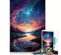 River Beneath Epic Sky Hard Jigsaw Puzzle for Adults 1000 Pieces Fine Logic Toy Calm Fun Neat Edge Thoughtful Gift (50x75cm)