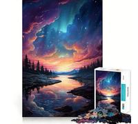 River Beneath Epic Sky Teenagers 1000 Piece Jigsaw Puzzle Logic Boost Toy Indoor Fun Premium Edge Memorable Gift (38x52cm)