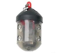 River Block End Cap Feeder For Match Anglers, Swim Feeder Basket For Maggots And Groundbait, Plastic Fishing Tackle For, Easy Fill, Black(1pc)
