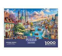 River City SceneGigantic 1000-Piece Jigsaw Puzzles for Adults An Arsenal of 1000 Ruthlessly Difficult Challenging Puzzle Game Pieces - Engineered to Be A Trophy Gift Jigsaw Puzzles for Adults And Kid