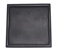 River-CJ Solid Wood Serving Tray, Square Non-Slip Tea Coffee Snack Plate, Serving Tray with Raised Edges, for Home Kitchen Restaurant