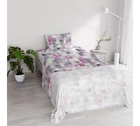 River Cotton Single Bed Sheet Set, Made in Italy - Complete Bed Set, Fitted Sheet, Top Sheet 90 x 200 cm and Pillowcase with Inner Flap (Single, ili)
