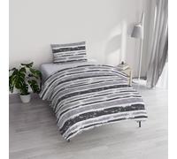 River Cotton Single Duvet Cover Set, Made in Italy - Duvet Cover Set - Duvet Cover 150 x 200 cm with Double Flap and Pillow Cases (Single, Oka)