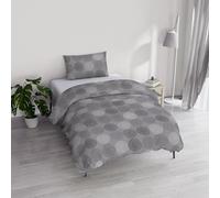 River Cotton Single Duvet Cover Set, Made in Italy - Duvet Cover Set - Duvet Cover 150 x 200 cm with Double Flap and Pillow Cases (Single, Size)