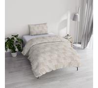 River Cotton Single Duvet Cover Set, Made in Italy - Duvet Cover Set - Duvet Cover 150 x 200 cm with Double Flap and Pillow Cases (Single, Kura)