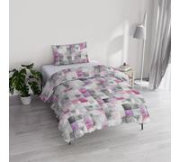 River Cotton Single Duvet Cover Set, Made in Italy - Duvet Cover Set - Duvet Cover 150 x 200 cm with Double Flap and Pillow Cases (Single, ili)