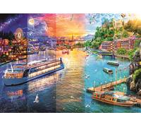 Trefl - River Cruise - Puzzle 1000 Pieces - DIY Jigsaw Puzzle Painting Creative Entertainment for Adults and Children from 12 years old