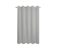 River Dream Grey Shower Curtain No Hooks, Soft Microfiber & Waterproof, 71x74, Fits Most Bathrooms
