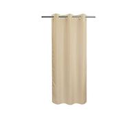 River Dream Stall Size No Hook Beige Shower Curtain Soft Microfiber - 36" Wide Small Fabric Shower Curtain Set for Narrow Stall, Waterproof & Washable, Bottom Magnets, Beige, 36x74