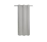 River Dream Stall Size No Hook Grey Shower Curtain Soft Microfiber - 36" Wide Small Fabric Shower Curtain Set for Narrow Stall, Waterproof & Washable, Bottom Magnets, Gray, 36x74