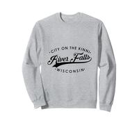 River Falls WI City on the Kinni for Men Women. Sweatshirt