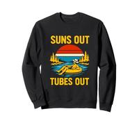 River Float Trip Suns Out Tubes Out Vintage Women's Summer Sweatshirt