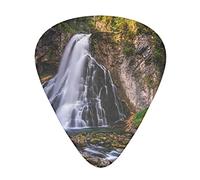 River Goring Waterfall Tree Printed Guitar Picks 12 Pack Picks Sampler With Storage Box For Guitar Bass Ukulele 0.46mm