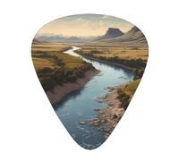 river Guitar picks in thin, medium, and thick sizes, 12-piece set, suitable for electric guitar and various instruments