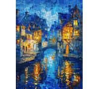River House Jigsaw Puzzle 6000 Piece, Puzzles for Adults 6000, The Impossible Challenge, Jigsaw Puzzle Games Classic Educational, Wooden Puzzles, for Home Wall Decoration Gift FNKL1-381
