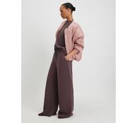 River Island Premium Wide Leg Joggers Chocolate