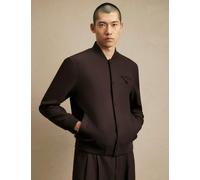 River Island Smart Twill Bomber Jacket Brown