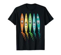 River Kayaking Lake Kayak Trip Boating Colorful Kayaks T-Shirt