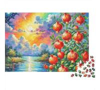 River Landscape Jigsaw Puzzle 1000 Piece Jigsaw Puzzle for Adults Pomegranate Fruit Relaxing Home Decor Family Game 70x50cm/1000pcs