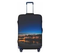 River Landscape Travel Luggage Cover Spandex Suitcase Protector Bag,River Landscape Anti-Scratch Fits 18-32 Inch Luggage, Suitcase Sleeve for Kid and Adult,Large