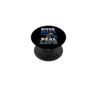 River Life River Tubing Float Trip Summer Crew Gift PopSockets Adhesive PopGrip