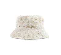 River lsland Crochet Bucket Hat Ladies Size S-M Cream