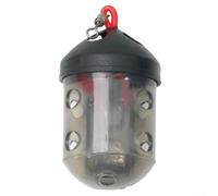 River Match Cap Swim Feeder,for Maggots and Groundbait, Strong Plastic Block End Basket,for Fishing Tackle, 30g Black Accessory(1pc)