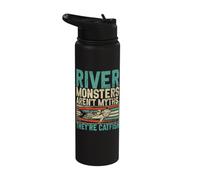 River Monsters Aren’t Myths They’re Catfish Stainless Steel Insulated Water Bottle