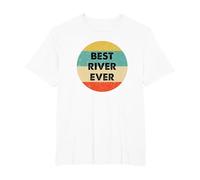 River Name T-Shirt, Men's Big and Tall, White, 4X Tall