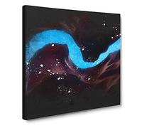 River Of Stars In Antelope Canyon Paint Splash Canvas Print | Gallery Wrapped 30mm Frame Wall Art | 14x14 inches | Ready to Hang | Modern Space Picture | Living Room Bedroom Lounge Office
