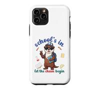 River Otter Back To School Vibes Schools In Let Chaos Begin Case for iPhone 11 Pro