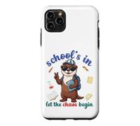 River Otter Back To School Vibes Schools In Let Chaos Begin Case for iPhone 11 Pro Max