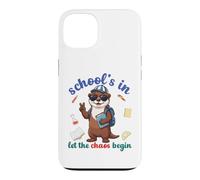 River Otter Back To School Vibes Schools In Let Chaos Begin Case for iPhone 13