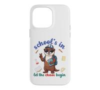 River Otter Back To School Vibes Schools In Let Chaos Begin Case for iPhone 14 Pro Max