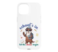 River Otter Back To School Vibes Schools In Let Chaos Begin Case for iPhone 15