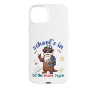 River Otter Back To School Vibes Schools In Let Chaos Begin Case for iPhone 15 Plus