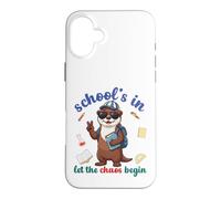 River Otter Back To School Vibes Schools In Let Chaos Begin Case for iPhone 16 Plus