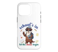 River Otter Back To School Vibes Schools In Let Chaos Begin Case for iPhone 16 Pro
