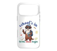 River Otter Back To School Vibes Schools In Let Chaos Begin Case for iPhone 17 Pro Max
